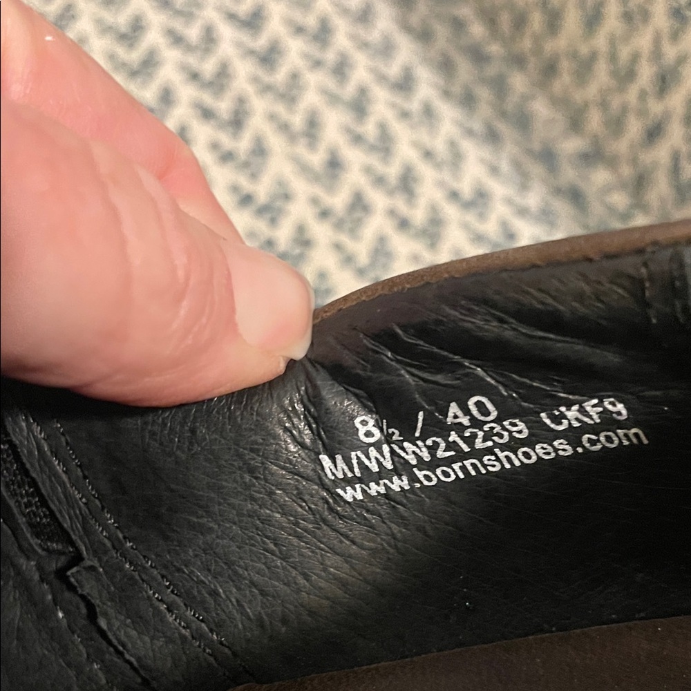 Born Brown leather Slip-On Ankle Booties - Picture 5 of 6